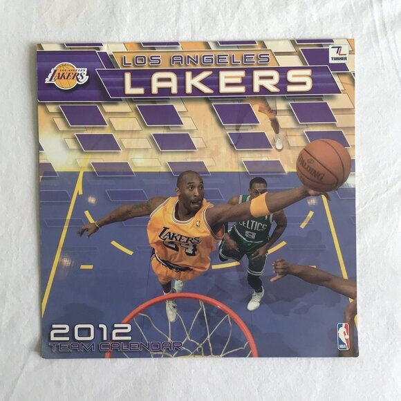 2012 LOS ANGELES LAKERS 12 x 12 WALL CALENDAR - Picture 1 of 12